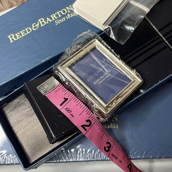 REED & BARTON STERLING SILVER PLACE CARDS - Picture 3 of 8